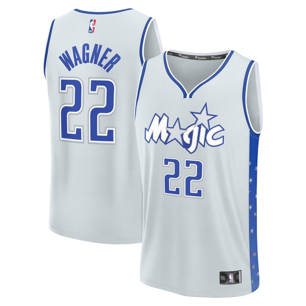 Men's Orlando Magic Franz Wagner Fanatics Silver 2025/26 City Edition Fast Break Jersey - U-jersey