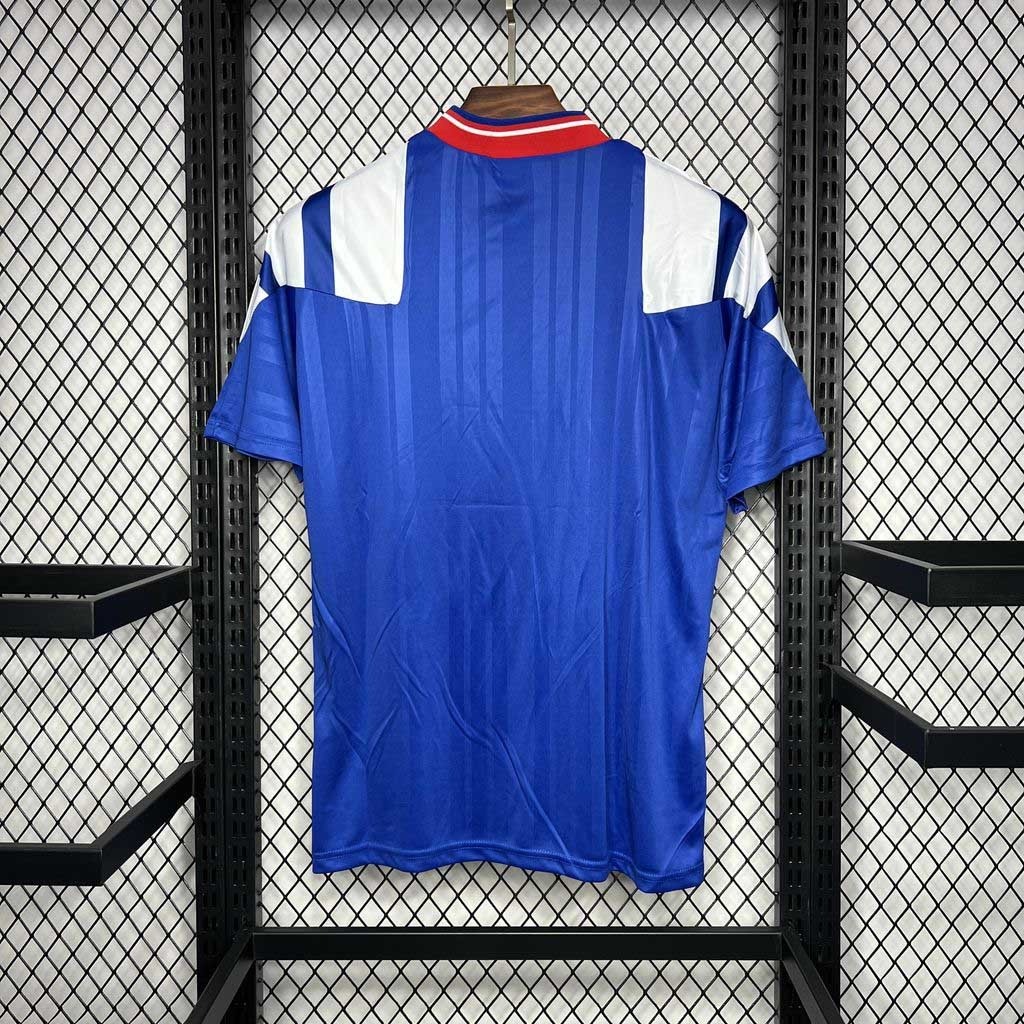 Rangers FC Retro Soccer Jersey Home Custom Shirt 1992-94 - ujerseystore