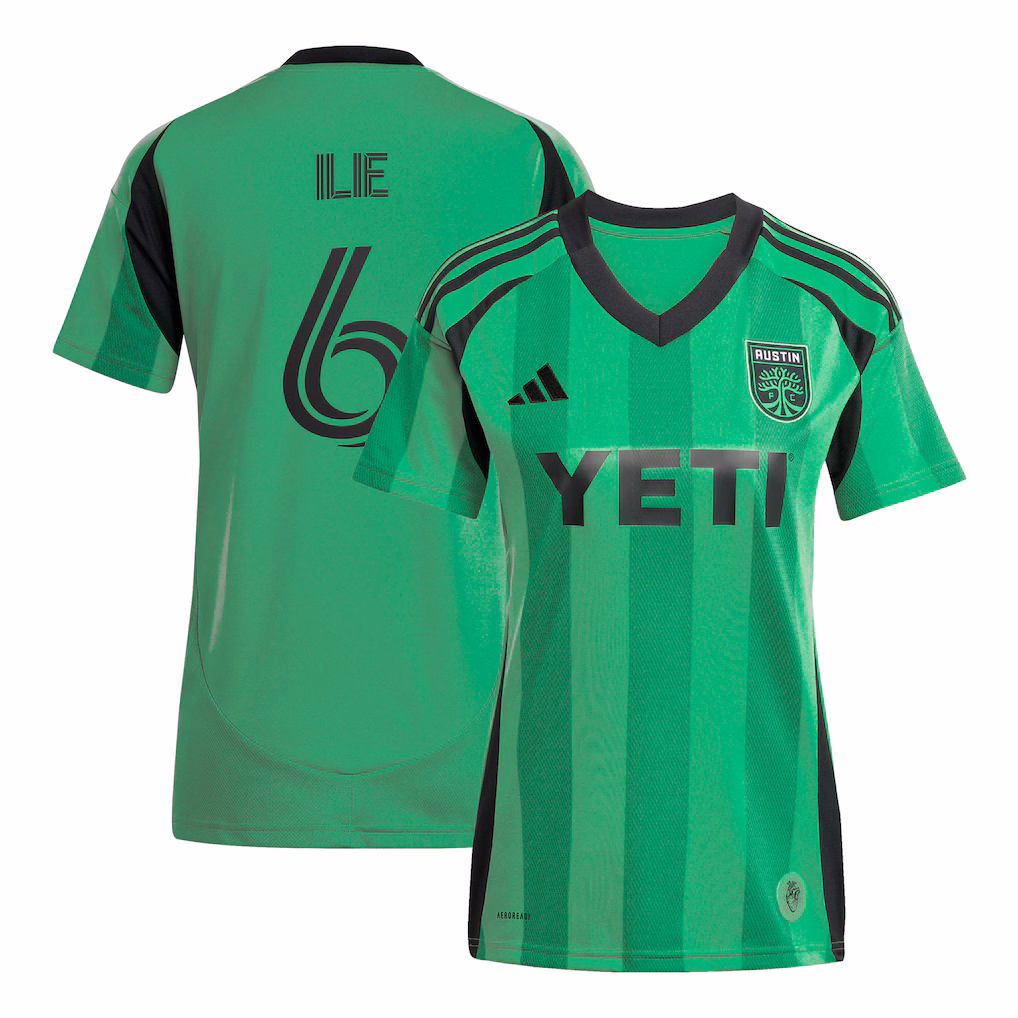 Women's Austin FC Ilie Sanchez adidas Green 2025 The Heartbeat Kit Replica Player Jersey