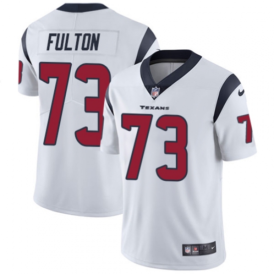 Men's Nike Houston Texans #73 Zach Fulton White Vapor Untouchable Limited Player NFL Jersey - Ujersey