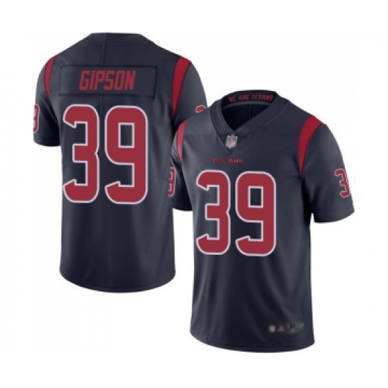 Men's Houston Texans #39 Tashaun Gipson Limited Navy Blue Rush Vapor Untouchable Football Jersey - Ujersey