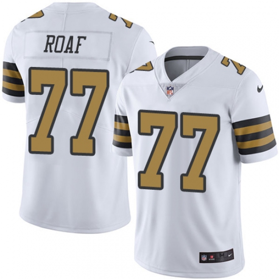 Youth Nike New Orleans Saints #77 Willie Roaf Limited White Rush Vapor Untouchable NFL Jersey - Ujersey