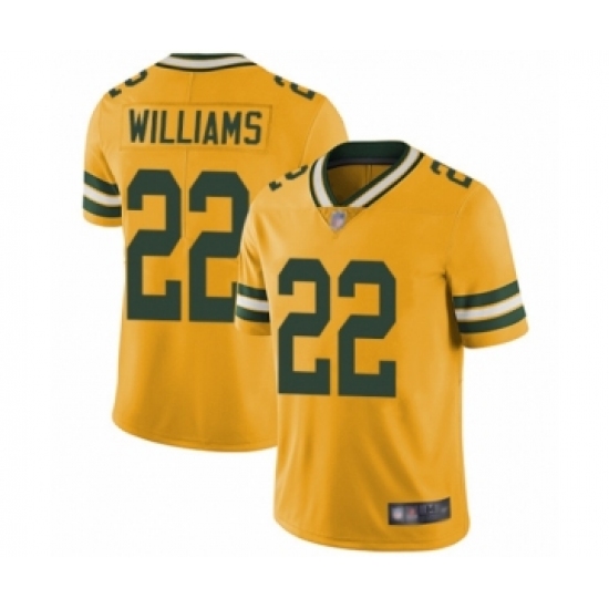 Men's Green Bay Packers #22 Dexter Williams Limited Gold Rush Vapor Untouchable Football Jersey - Ujersey