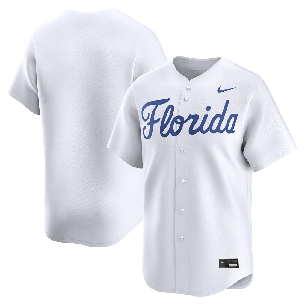 Men's Nike White Florida Gators Baseball Limited Jersey - U-jersey
