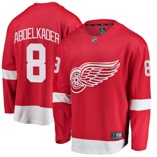 Youth Detroit Red Wings #8 Justin Abdelkader Fanatics Branded Red Home Breakaway NHL Jersey - Ujersey