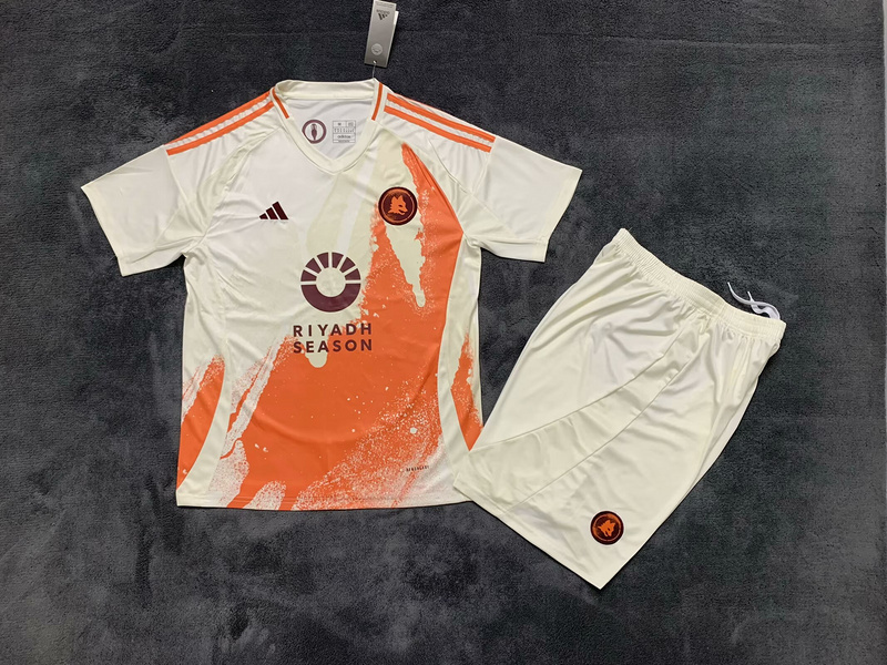 Roma Soccer Jersey Away Kids Kit Jersey+Shorts 2024/25 - U-jersey
