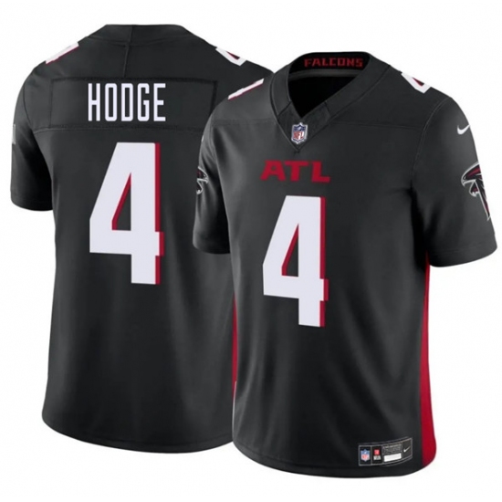 Men's Atlanta Falcons #4 KhaDarel Hodge Black 2025 F.U.S.E. Vapor Untouchable Limited Football Stitched Jersey - Ujersey