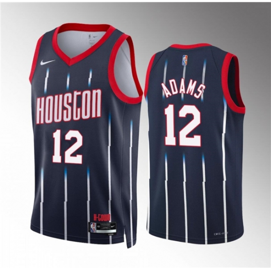 Men's Houston Rockets #12 Steven Adams Navy Classic Edition Stitched Jersey - Ujersey