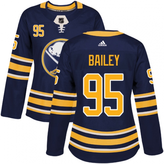 Women's Adidas Buffalo Sabres #95 Justin Bailey Authentic Navy Blue Home NHL Jersey - Ujersey