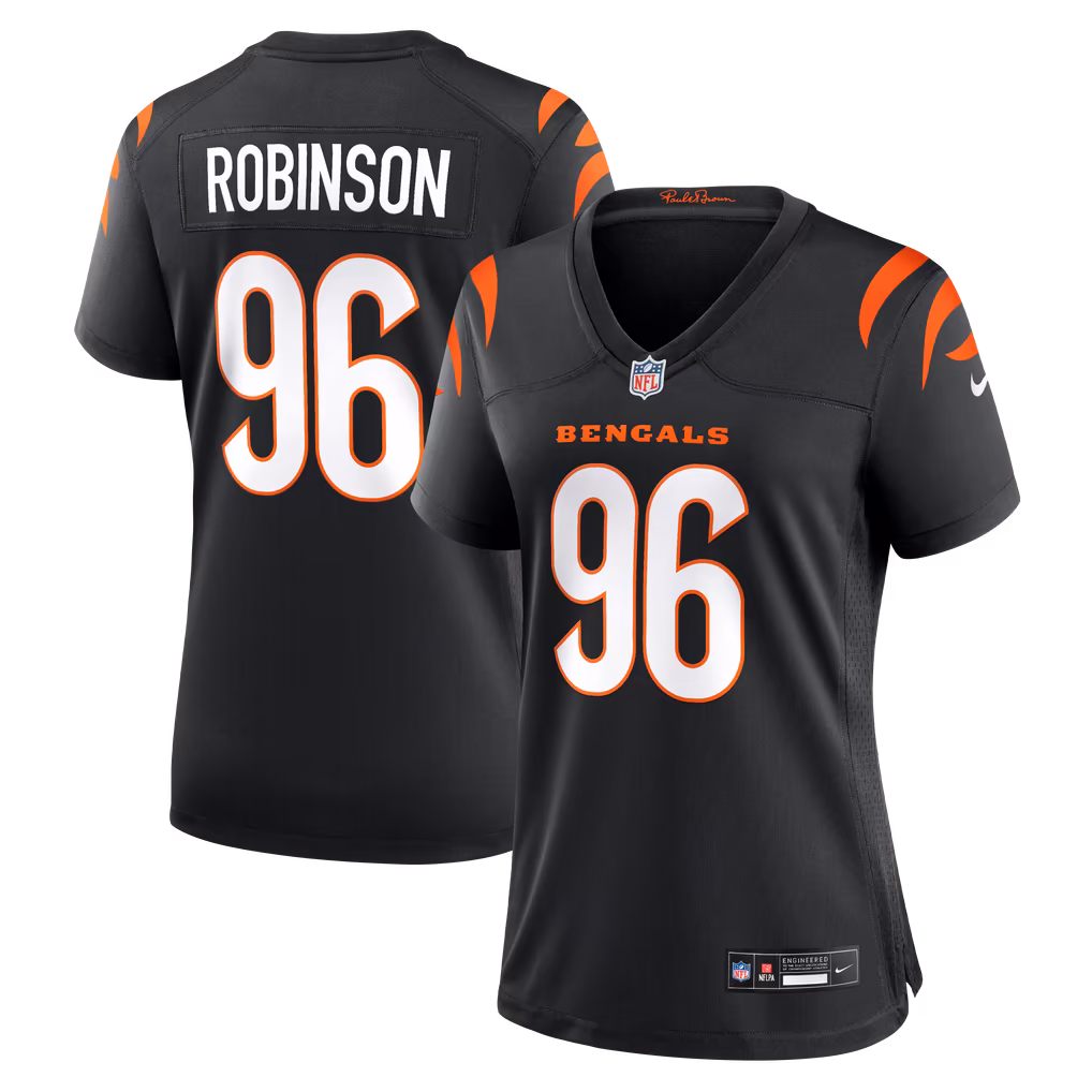 Women's Cincinnati Bengals Landon Robinson Nike Black Team Game Jersey