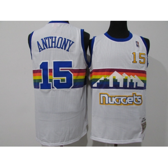 Men's Denver Nuggets #15 Nikola Jokic White Swingman Jersey - Ujersey