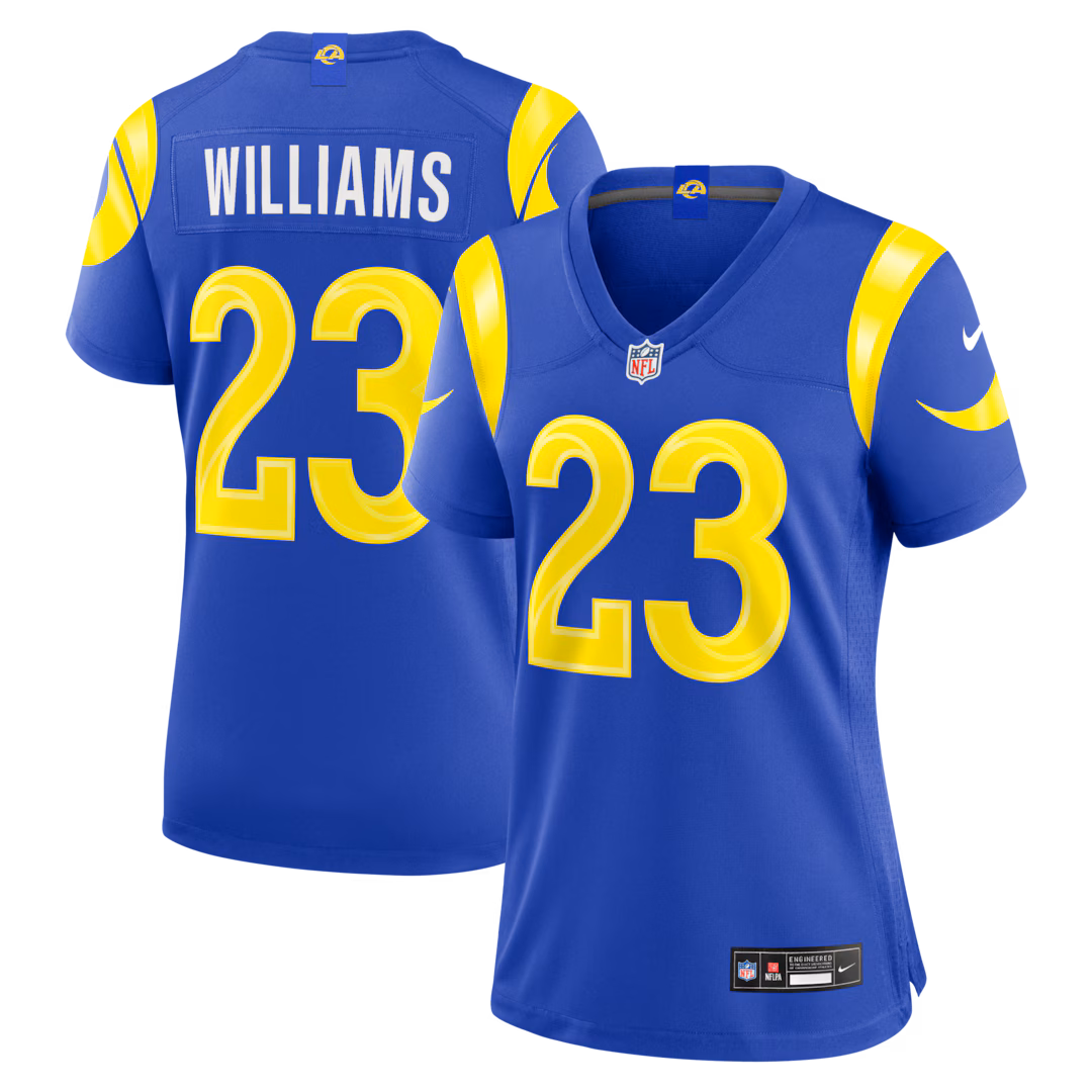 Women's Los Angeles Rams Kyren Williams Nike Royal Game Jersey - Ujersey