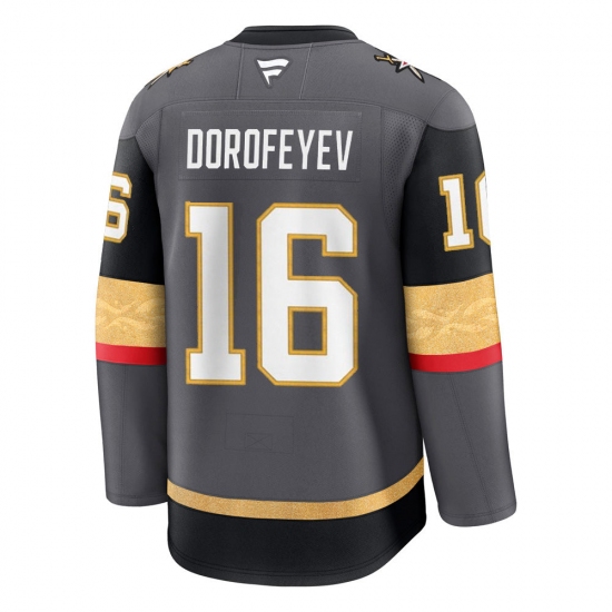 Men's Vegas Golden Knights #16 Pavel Dorofeyev Gray Authentic Jersey - Ujersey