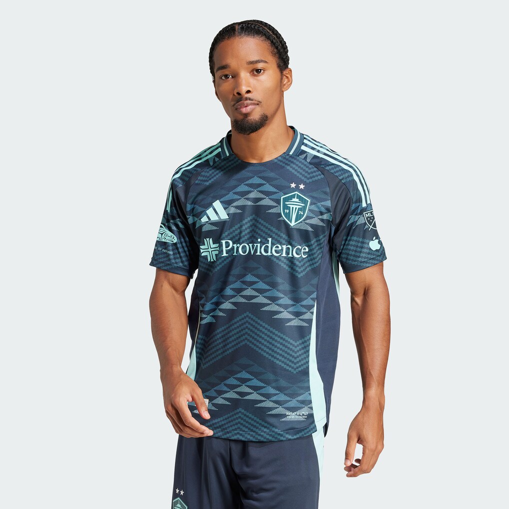 Men's Seattle Sounders FC adidas Blue 2025 The Salish Sea Kit Authentic Jersey - Ujersey