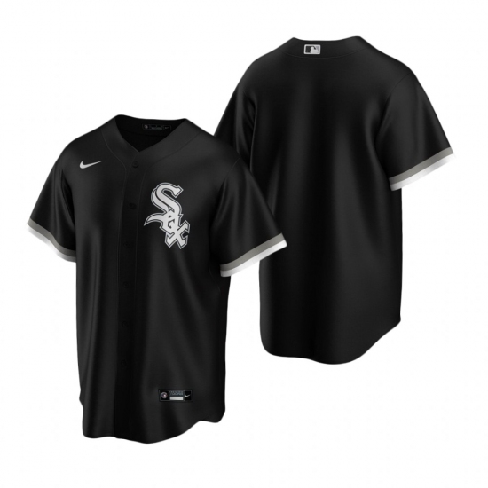 Men's Nike Chicago White Sox Blank Black Alternate Stitched Baseball Jersey - Ujersey