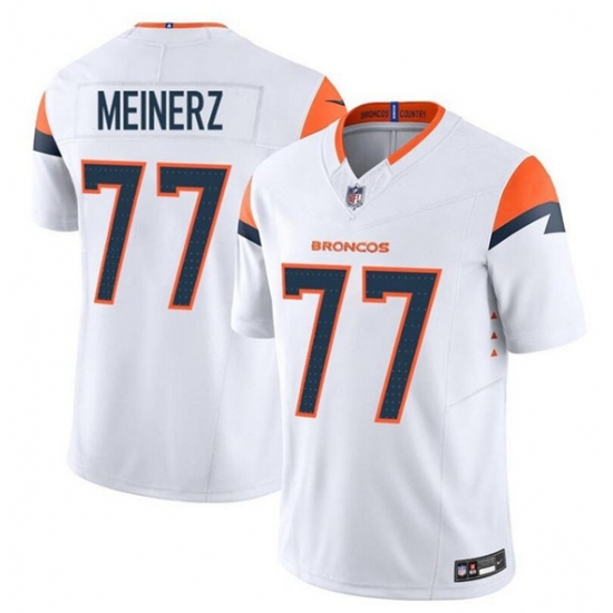 Men's Denver Broncos #77 Quinn Meinerz White F.U.S.E. Vapor Limited Football Stitched Jersey - Ujersey