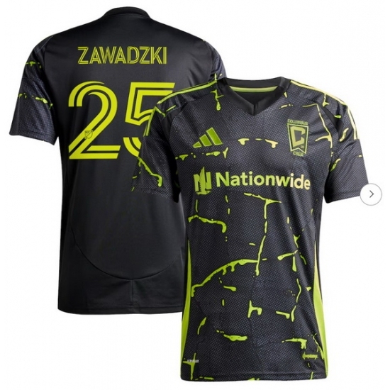 Men's Columbus Crew Sean Zawadzki adidas Black 2025 The Goosebumps Kit Replica Player Jersey - Ujersey