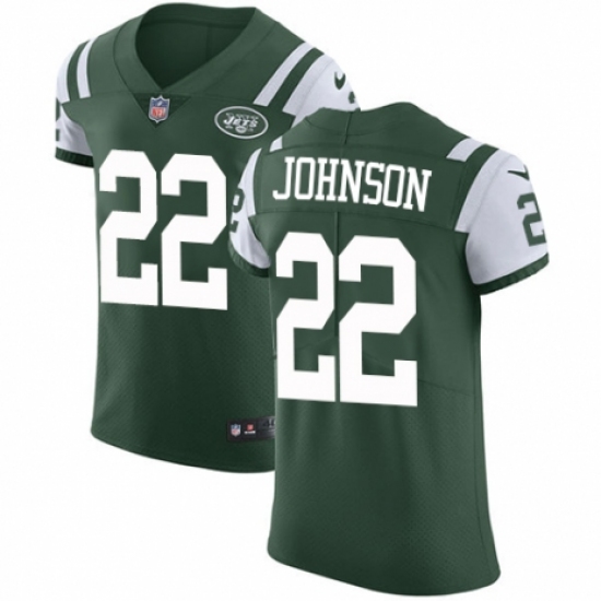 Men's Nike New York Jets #22 Trumaine Johnson Green Team Color Vapor Untouchable Elite Player NFL Jersey - Ujersey