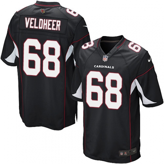 Men's Nike Arizona Cardinals #68 Jared Veldheer Game Black Alternate NFL Jersey - Ujersey