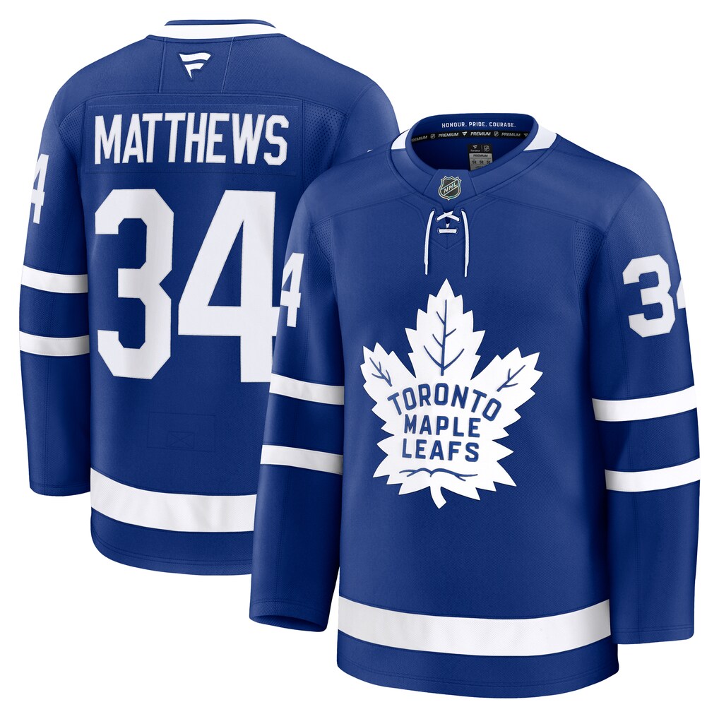 Men's Toronto Maple Leafs Auston Matthews Fanatics Blue Home Premium Jersey - U-jersey