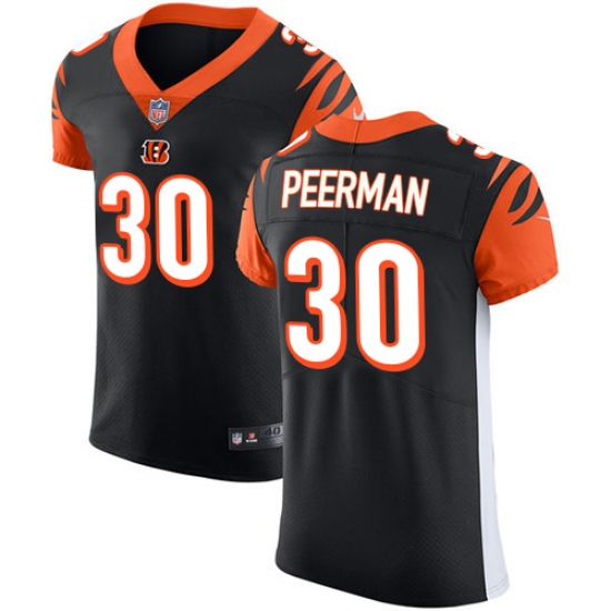 Men's Nike Cincinnati Bengals #30 Cedric Peerman Black Team Color Vapor Untouchable Elite Player NFL Jersey - Ujersey