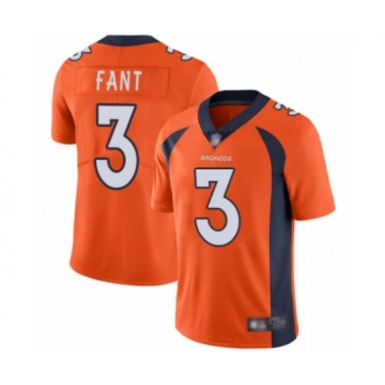 Men's Denver Broncos #3 Drew Lock Orange Team Color Vapor Untouchable Limited Player Football Jersey - Ujersey