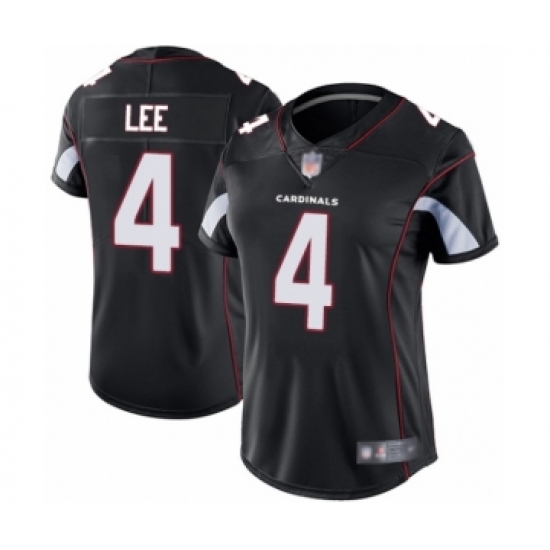 Women's Arizona Cardinals #4 Andy Lee Black Alternate Vapor Untouchable Limited Player Football Jersey - Ujersey