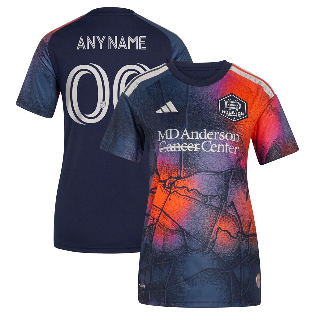 Women's Houston Dynamo FC adidas Blue 2026 Mission Control Replica Custom Jersey - Ujersey