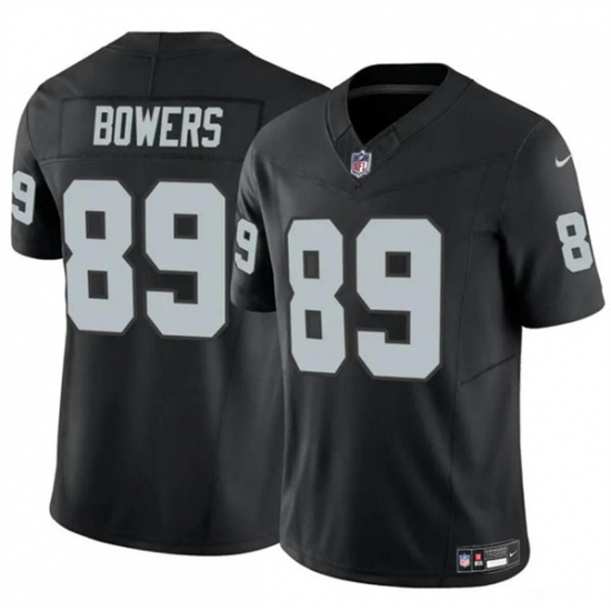 Men's Las Vegas Raiders #89 Brock Bowers Black 2024 Draft F.U.S.E. Vapor Football Stitched Jersey - Ujersey