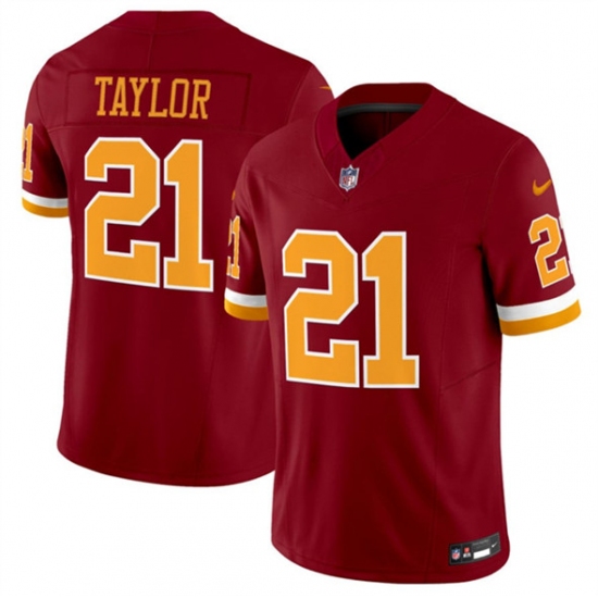 Men's Washington Commanders #21 Sean Taylor Burgundy 2025 F.U.S.E. Throwback Limited Football Stitched Jersey - Ujersey