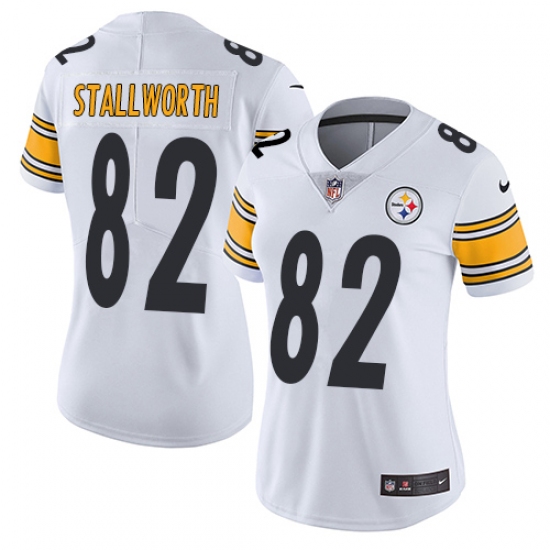 Women's Nike Pittsburgh Steelers #82 John Stallworth Elite White NFL Jersey - Ujersey