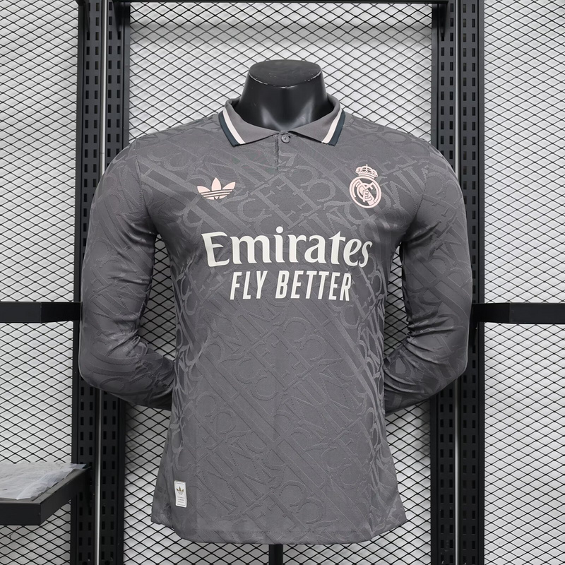 Real Madrid Soccer Jersey Third Away Shirt Long Sleeve 2024/25 - U-jersey