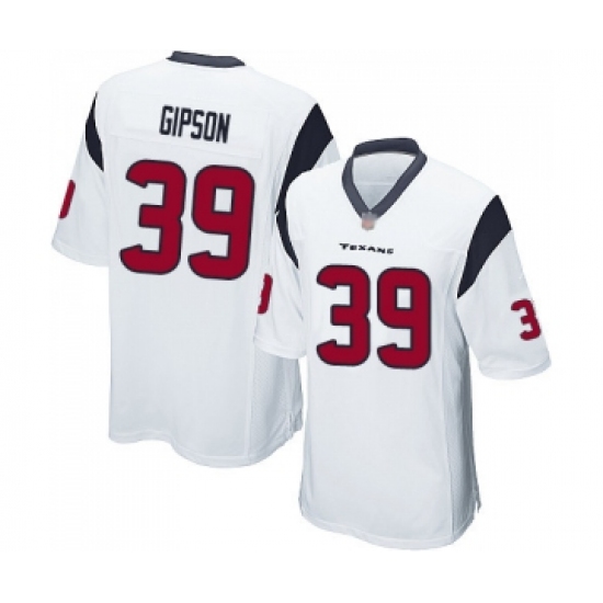 Men's Houston Texans #39 Tashaun Gipson Game White Football Jersey - Ujersey