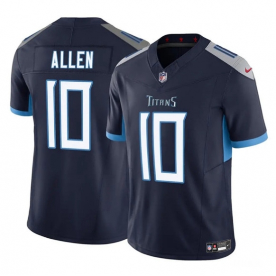 Men's Tennessee Titans #10 Brandon Allen Navy 2025 F.U.S.E. Vapor Limited Football Stitched Jersey - Ujersey