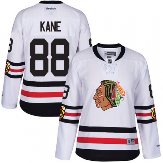 Women's Reebok Chicago Blackhawks #88 Patrick Kane Authentic White 2017 Winter Classic NHL Jersey - Ujersey