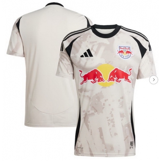Men's New York Red Bulls adidas Tan 2025 Stone Replica Jersey - Ujersey