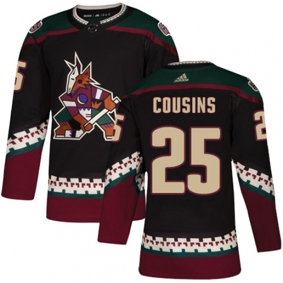 Youth Adidas Arizona Coyotes #25 Nick Cousins Premier Black Alternate NHL Jersey - Ujersey