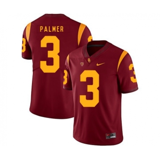 USC Trojans 3 Carson Palmer Red College Football Jersey - Ujersey