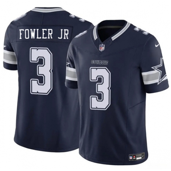 Men's Dallas Cowboys #3 Dante Fowler Jr. Navy 2025 F.U.S.E. Vapor Untouchable Limited Football Stitched Jersey - Ujersey