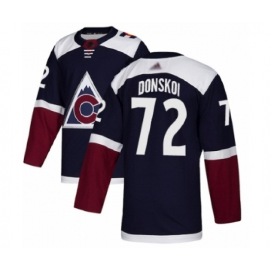 Men's Colorado Avalanche #72 Joonas Donskoi Authentic Navy Blue Alternate Hockey Jersey - Ujersey