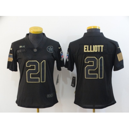 Women's Washington Redskins #21 Sean Taylor Black Nike 2020 Salute To Service Limited Jersey