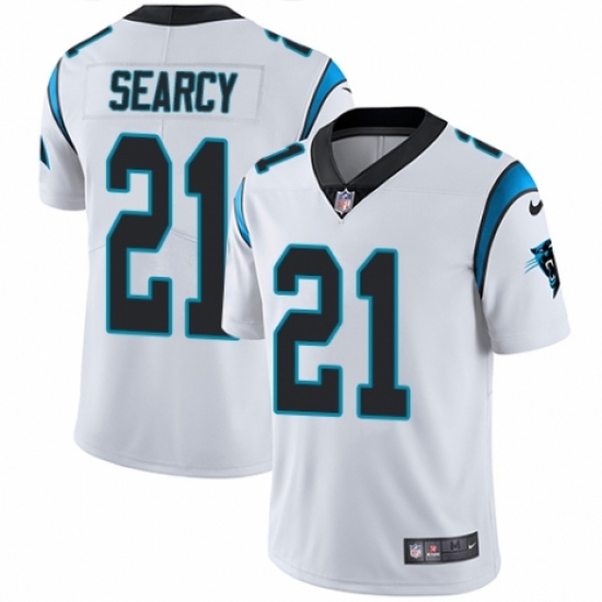 Men's Nike Carolina Panthers #21 Da'Norris Searcy White Vapor Untouchable Limited Player NFL Jersey - Ujersey