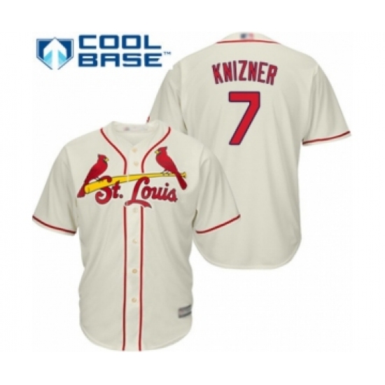 Youth St. Louis Cardinals #7 Andrew Knizner Authentic Cream Alternate Cool Base Baseball Player Jersey - Ujersey