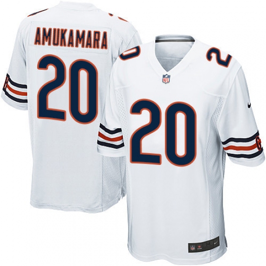 Men's Nike Chicago Bears #20 Prince Amukamara Game White NFL Jersey - Ujersey