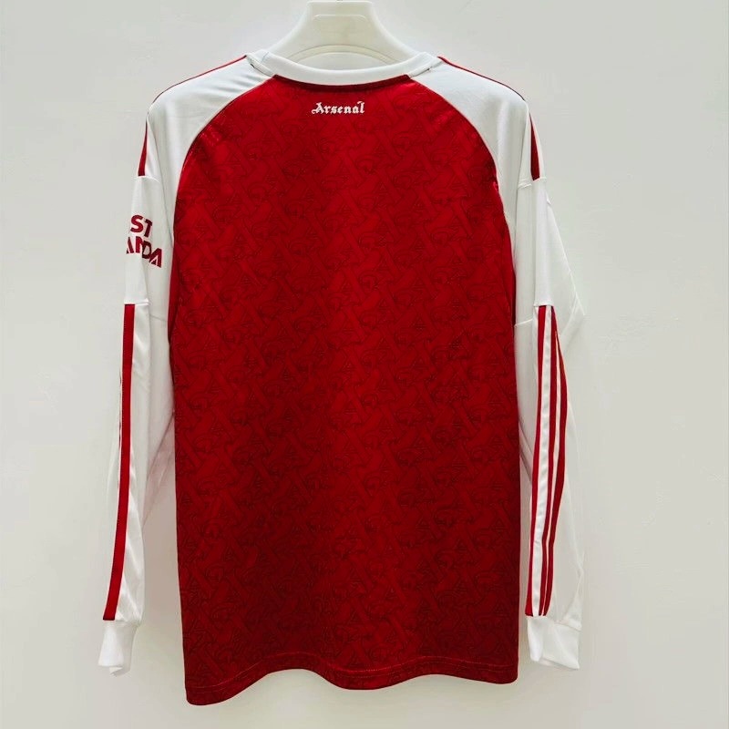Arsenal Soccer Jersey Home Long Sleeve Custom Shirt 2025/26 - ujerseystore