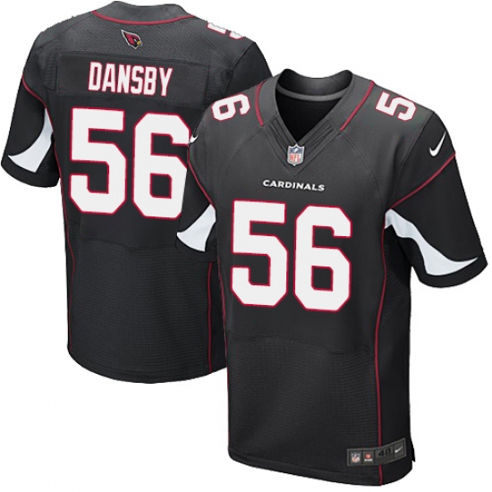 Men's Nike Arizona Cardinals #56 Karlos Dansby Elite Black Alternate NFL Jersey - Ujersey