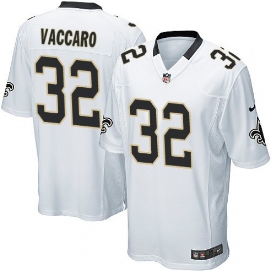 Men's Nike New Orleans Saints #32 Kenny Vaccaro Game White NFL Jersey - Ujersey