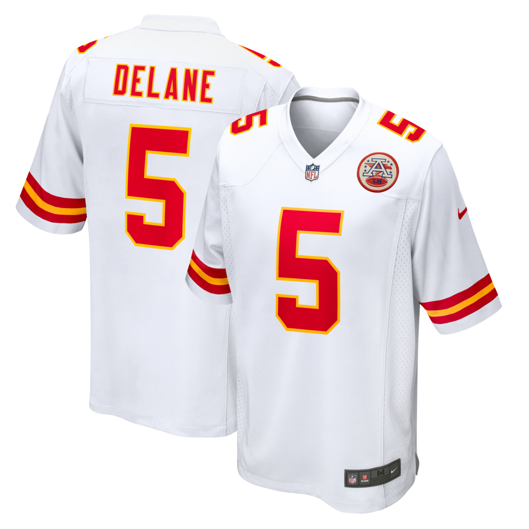 Men's Kansas City Chiefs Mansoor Delane Nike White Game Jersey