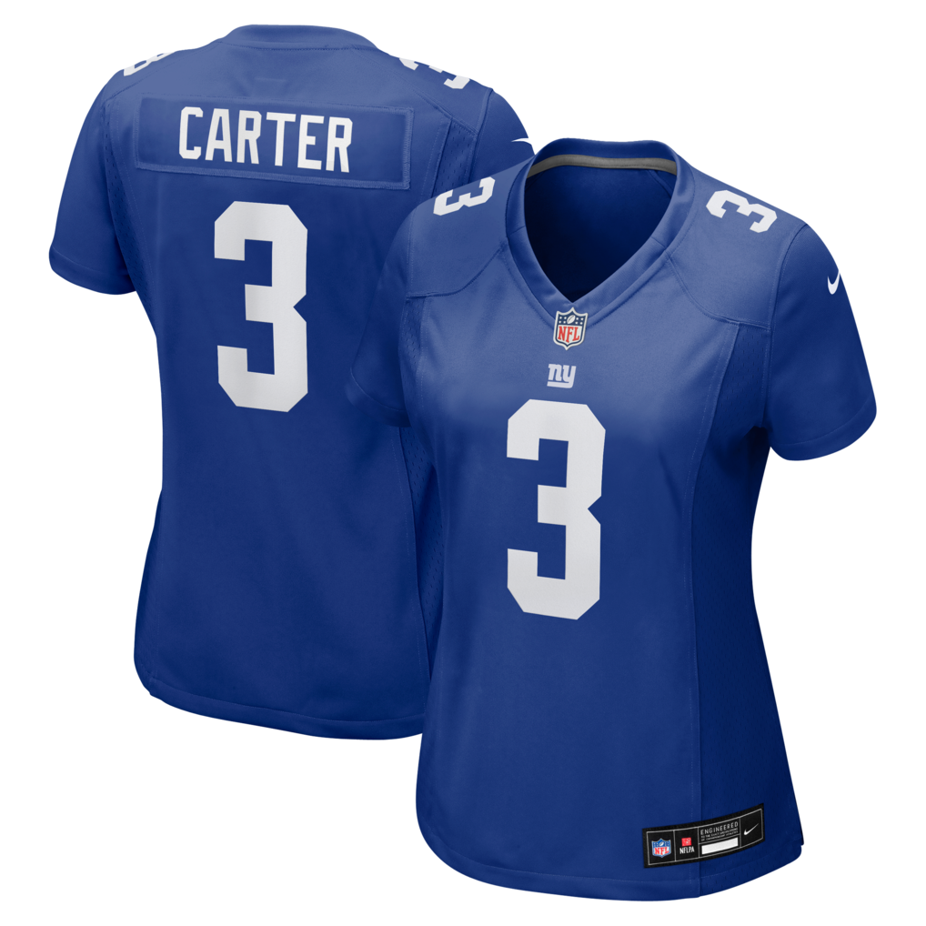 Women's New York Giants Abdul Carter Nike Royal Team Game Jersey - Ujersey