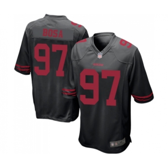 Men's San Francisco 49ers #97 Nick Bosa Game Black Football Jersey - Ujersey